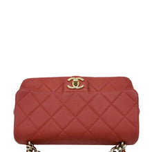 Load image into Gallery viewer, CHANEL Resin Chain Flap Lambskin Quilted Leather Shoulder Bag Red
