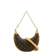 Load image into Gallery viewer, LOUIS VUITTON Loop Half Moon Monogram Canvas Shoulder Bag Brown
