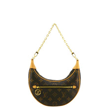 Load image into Gallery viewer, LOUIS VUITTON Loop Half Moon Monogram Canvas Shoulder Bag Brown
