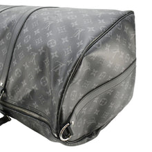 Load image into Gallery viewer, LOUIS VUITTON Keepall 55 Bandouliere Monogram Eclipse Travel Bag Black
