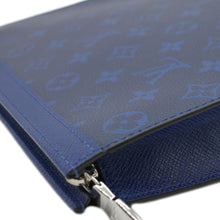 Load image into Gallery viewer, LOUIS VUITTON Voyage MM Taigarama Pochette Bag Blue
