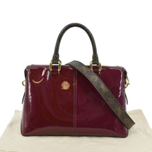 Load image into Gallery viewer, LOUIS VUITTON Miroir Patent Leather Tote Shoulder Bag Burgundy
