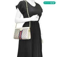 Load image into Gallery viewer, GUCCI Ophidia GG Small Supreme Canvas Chain Shoulder Bag Beige 503877
