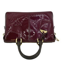 Load image into Gallery viewer, LOUIS VUITTON Miroir Patent Leather Tote Shoulder Bag Burgundy
