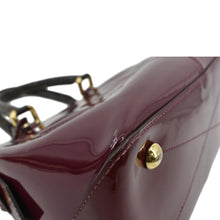 Load image into Gallery viewer, LOUIS VUITTON Miroir Patent Leather Tote Shoulder Bag Burgundy
