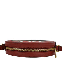 Load image into Gallery viewer, GUCCI Ophidia Apple Round GG Supreme Monogram Canvas Crossbody Bag Red 625216
