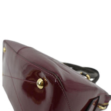 Load image into Gallery viewer, LOUIS VUITTON Miroir Patent Leather Tote Shoulder Bag Burgundy
