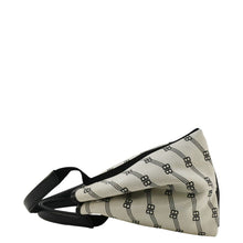 Load image into Gallery viewer, BALENCIAGA  Logo S Navy Cabas Canvas Hobo Bag White
