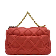 Load image into Gallery viewer, CHANEL 19 Flap Quitled Jersey Lambskin Shoulder Bag Red
