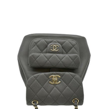 Load image into Gallery viewer, CHANEL Black leather tote with detachable crossbody
