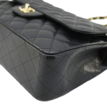 Load image into Gallery viewer, CHANEL Classic Jumbo Double Flap Quilted Caviar Leather Shoulder Bag Black
