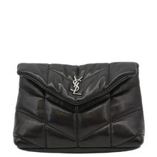 Load image into Gallery viewer, YVES SAINT LAURENT Loulou Small Puffer Leather Pouch Black
