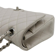 Load image into Gallery viewer, CHANEL Classic Double Flap Medium Quilted Caviar Leather Shoulder Bag White
