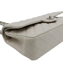 Load image into Gallery viewer, CHANEL Classic Double Flap Medium Quilted Caviar Leather Shoulder Bag White
