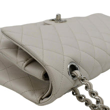 Load image into Gallery viewer, CHANEL Classic Double Flap Medium Quilted Caviar Leather Shoulder Bag White
