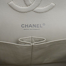 Load image into Gallery viewer, CHANEL Classic Double Flap Medium Quilted Caviar Leather Shoulder Bag White
