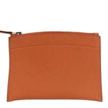 Load image into Gallery viewer, HERMES Pochette Bazar PM Togo Leather Pouch Orange
