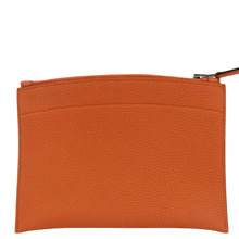 Load image into Gallery viewer, HERMES Pochette Bazar PM Togo Leather Pouch Orange
