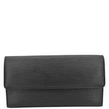 Load image into Gallery viewer, LOUIS VUITTON Epi Leather Long Wallet Black
