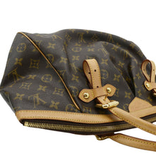 Load image into Gallery viewer, LOUIS VUITTON Tivoli GM Monogram Canvas Satchel Bag Brown corner look
