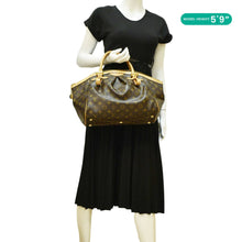 Load image into Gallery viewer, LOUIS VUITTON Tivoli GM Monogram Canvas Satchel Bag Brown dummy look
