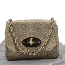 Load image into Gallery viewer, MULBERRY Lily Leather Crossbody Bag Gold
