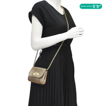 Load image into Gallery viewer, MULBERRY Lily Leather Crossbody Bag Gold
