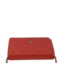 Load image into Gallery viewer, CHANEL WOC Quilted Patent Leather Crossbody Bag Red
