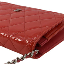 Load image into Gallery viewer, CHANEL WOC Quilted Patent Leather Crossbody Bag Red
