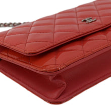 Load image into Gallery viewer, CHANEL WOC Quilted Patent Leather Crossbody Bag Red
