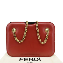 Load image into Gallery viewer, FENDI Karligraphy Pocket Vitello King Nubuck Leather Shoulder Bag Red
