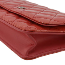 Load image into Gallery viewer, CHANEL WOC Quilted Patent Leather Crossbody Bag Red
