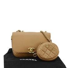 Load image into Gallery viewer, CHANEL Multi Pouching Flap With Coin Purse Quilted Calfskin Leather Crossbody Bag Brown
