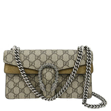 Load image into Gallery viewer, GUCCI Dionysus Small GG Supreme Shoulder Bag Beige front look
