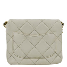 Load image into Gallery viewer, CHANEL Side Note Flap Quilted Leather Crossbody Bag Off White
