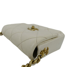 Load image into Gallery viewer, CHANEL Side Note Flap Quilted Leather Crossbody Bag Off White
