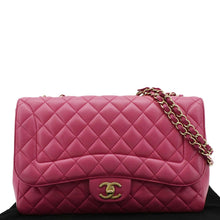 Load image into Gallery viewer, CHANEL Mademoiselle Chic Flap Leather Shoulder Bag Pink front side
