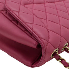 Load image into Gallery viewer, CHANEL Mademoiselle Chic Flap Leather Shoulder Bag Pink corner look
