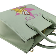 Load image into Gallery viewer, GUCCI Bananya Print Small Leather Tote Bag Green 659983
