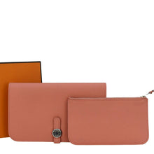 Load image into Gallery viewer, HERMES Dogon Duo Togo Leather Wallet Pink
