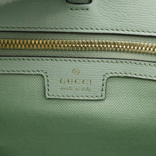 Load image into Gallery viewer, GUCCI Bananya Print Small Leather Tote Bag Green 659983
