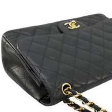 Load image into Gallery viewer, CHANEL Classic Jumbo Double Flap Quilted Caviar Leather Shoulder Bag Black
