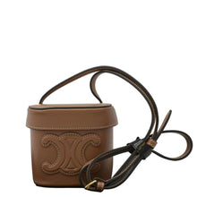 Load image into Gallery viewer, CELINE Small Box Cuir Triomphe Leather Crossbody Bag Tan
