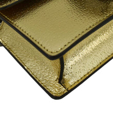 Load image into Gallery viewer, GUCCI Dionysus Super Mini Metallic Leather Crossbody Bag Gold 476432
