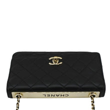 Load image into Gallery viewer, CHANEL Trendy CC Lambskin Leather Wallet On Chain Crossbody Bag Black
