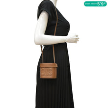 Load image into Gallery viewer, CELINE Small Box Cuir Triomphe Leather Crossbody Bag Tan
