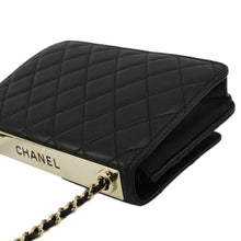 Load image into Gallery viewer, CHANEL Trendy CC Lambskin Leather Wallet On Chain Crossbody Bag Black
