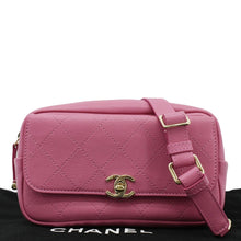 Load image into Gallery viewer, CHANEL Casual Trip Leather Waist Bag Pink front side
