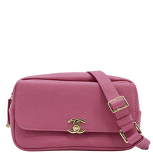 Load image into Gallery viewer, CHANEL Casual Trip Leather Waist Bag Pink front look
