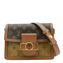 Load image into Gallery viewer, LOUIS VUITTON Dauphine Mini Monogram Reverse Canvas Shoulder Bag Brown
